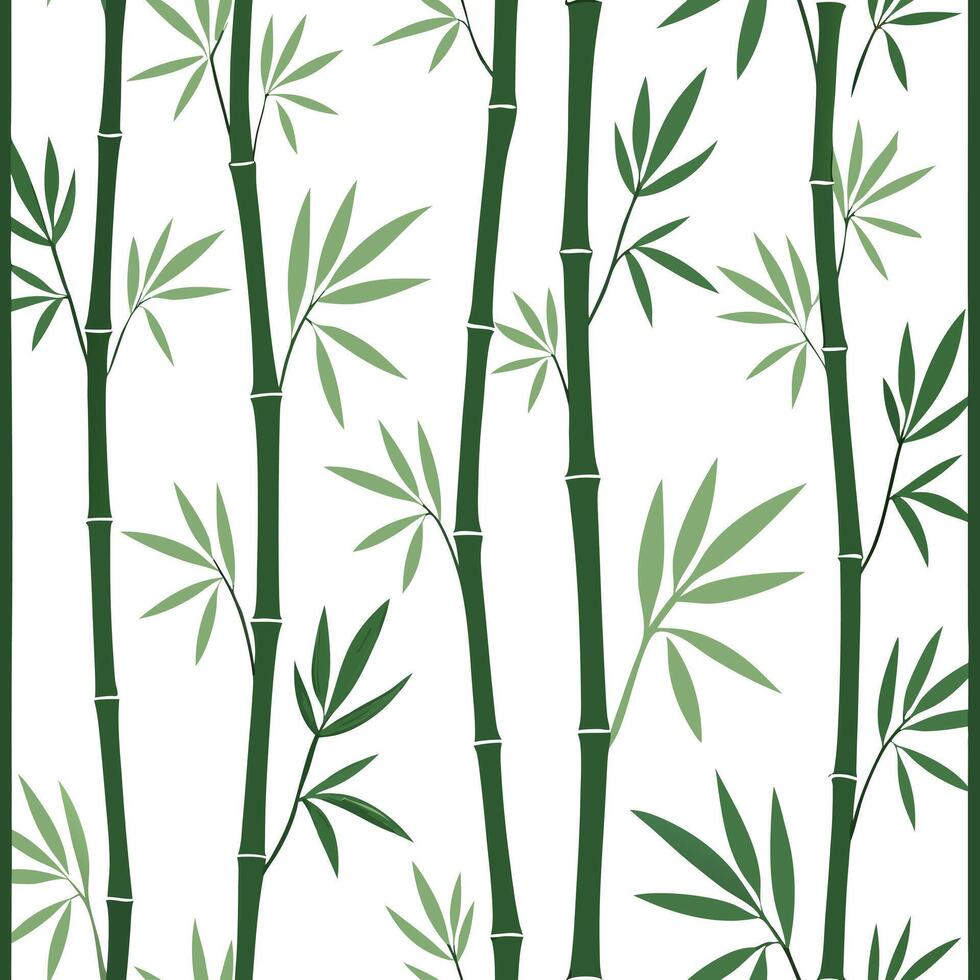 Spring bamboo seamless tile pattern with slender stalks and fresh green hues for an eco friendly vibe concept as Slender bamboo stalks in fresh green hues create a sleek seamless t Clean Pro vector