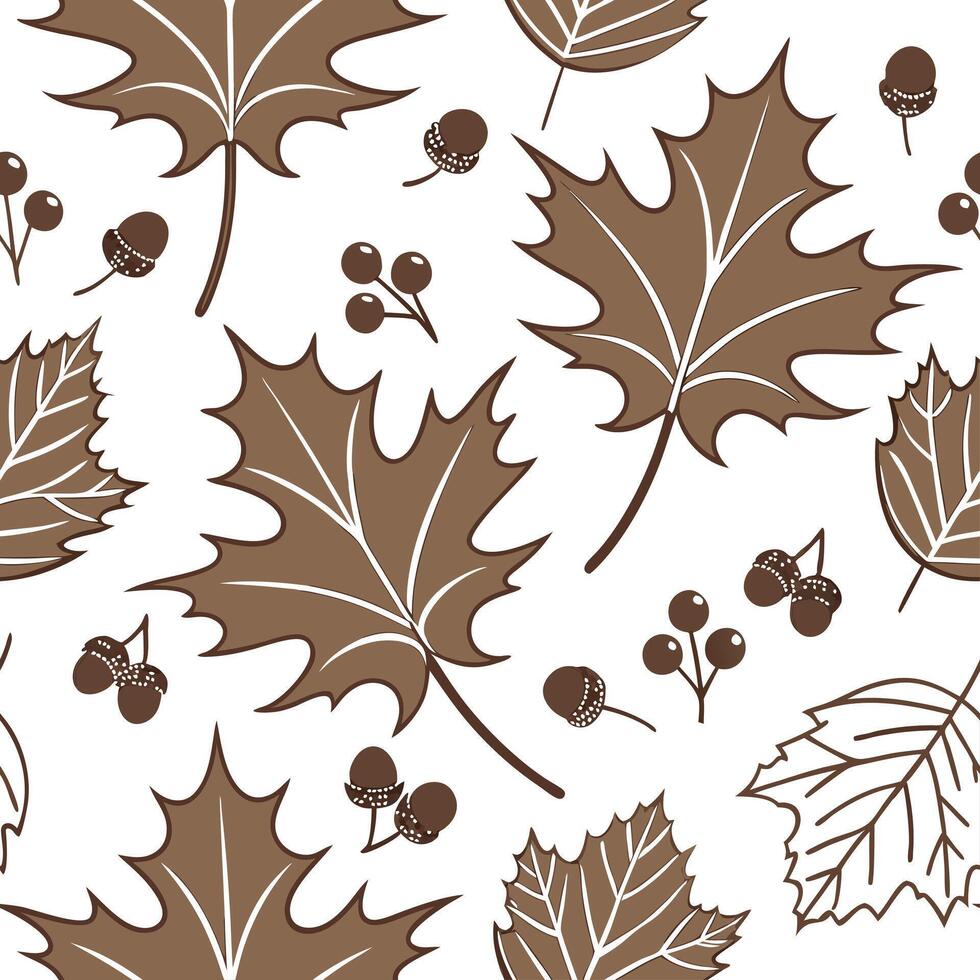 Thanksgiving leaves seamless pattern with rich autumn colors of red orange and yellow for a warm harvest inspired look concept as Warm Thanksgiving pattern with red orange and yell Clean Pro 6 vector