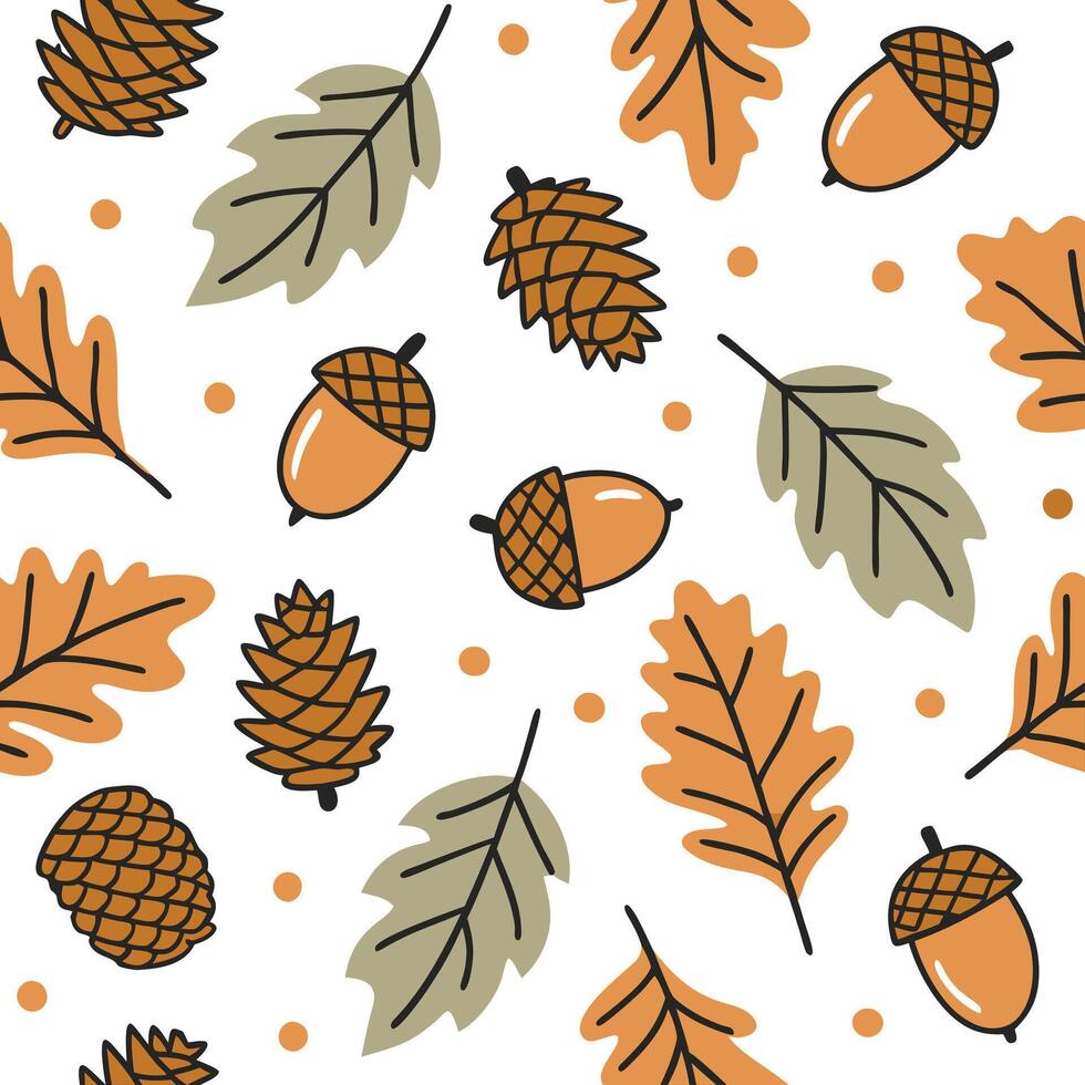 Thanksgiving leaves seamless pattern with rich autumn colors of red orange and yellow for a warm harvest inspired look concept as Warm Thanksgiving pattern with red orange and yell Clean Pro 4 vector