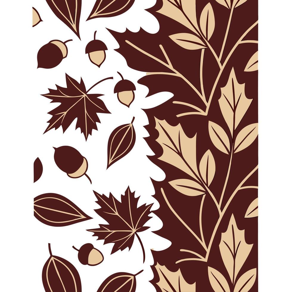 Thanksgiving leaves seamless pattern with rich autumn colors of red orange and yellow for a warm harvest inspired look concept as Warm Thanksgiving pattern with red orange and yell Clean Pro 3 vector
