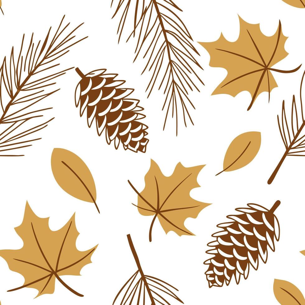 Thanksgiving leaves seamless pattern with rich autumn colors of red orange and yellow for a warm harvest inspired look concept as Warm Thanksgiving pattern with red orange and yell Clean Pro 8 vector