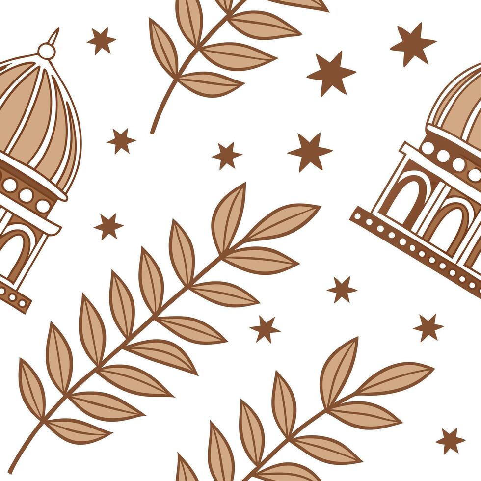 Traditional symbols seamless pattern with tribal designs and earthy tones for a grounded cultural aesthetic concept as Tribal designs with traditional symbols and earthy tones crea Clean Pro 14 vector