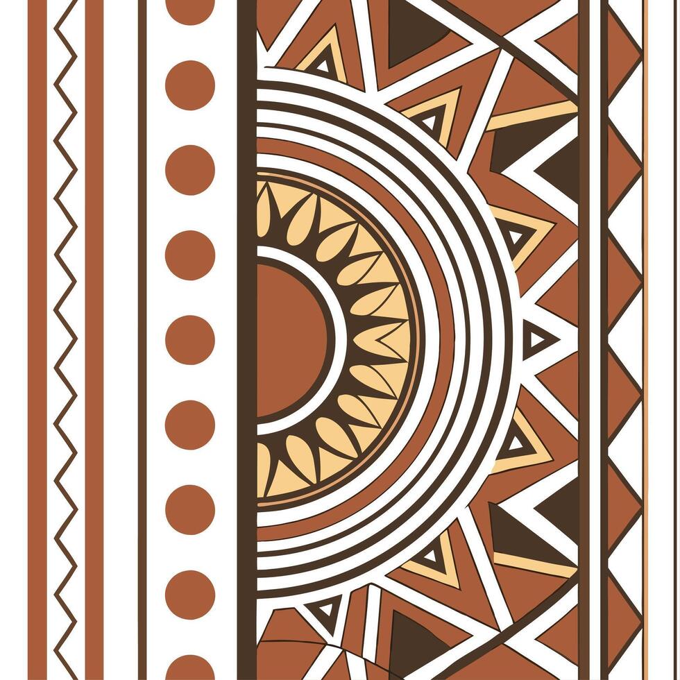 Tribal patterns seamless design with bold lines and earthy tones for a striking cultural aesthetic concept as Bold tribal patterns with earthy tones and geometric lines perfect for Clean Pro vector