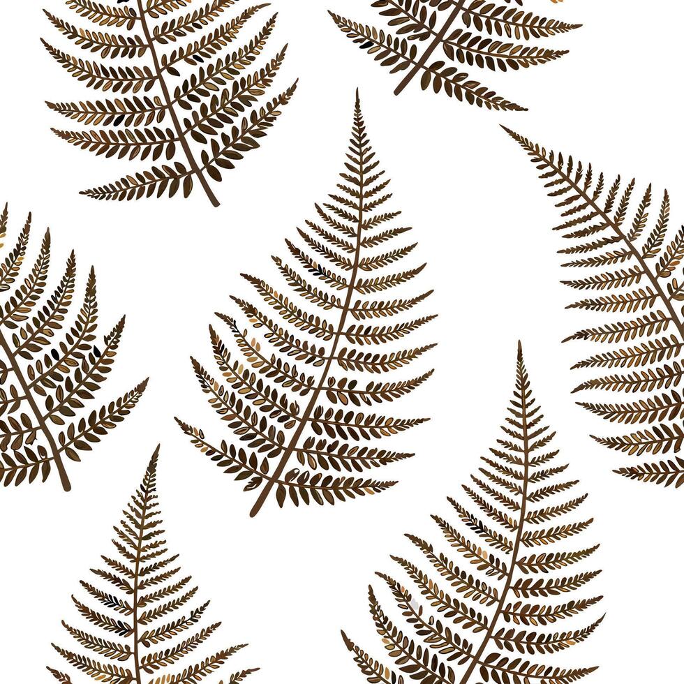 Vintage fern seamless tile pattern with distressed fern illustrations in muted green tones ideal for rustic kitchens concept as Distressed fern illustrations in muted green tones c Clean Pro 4 vector