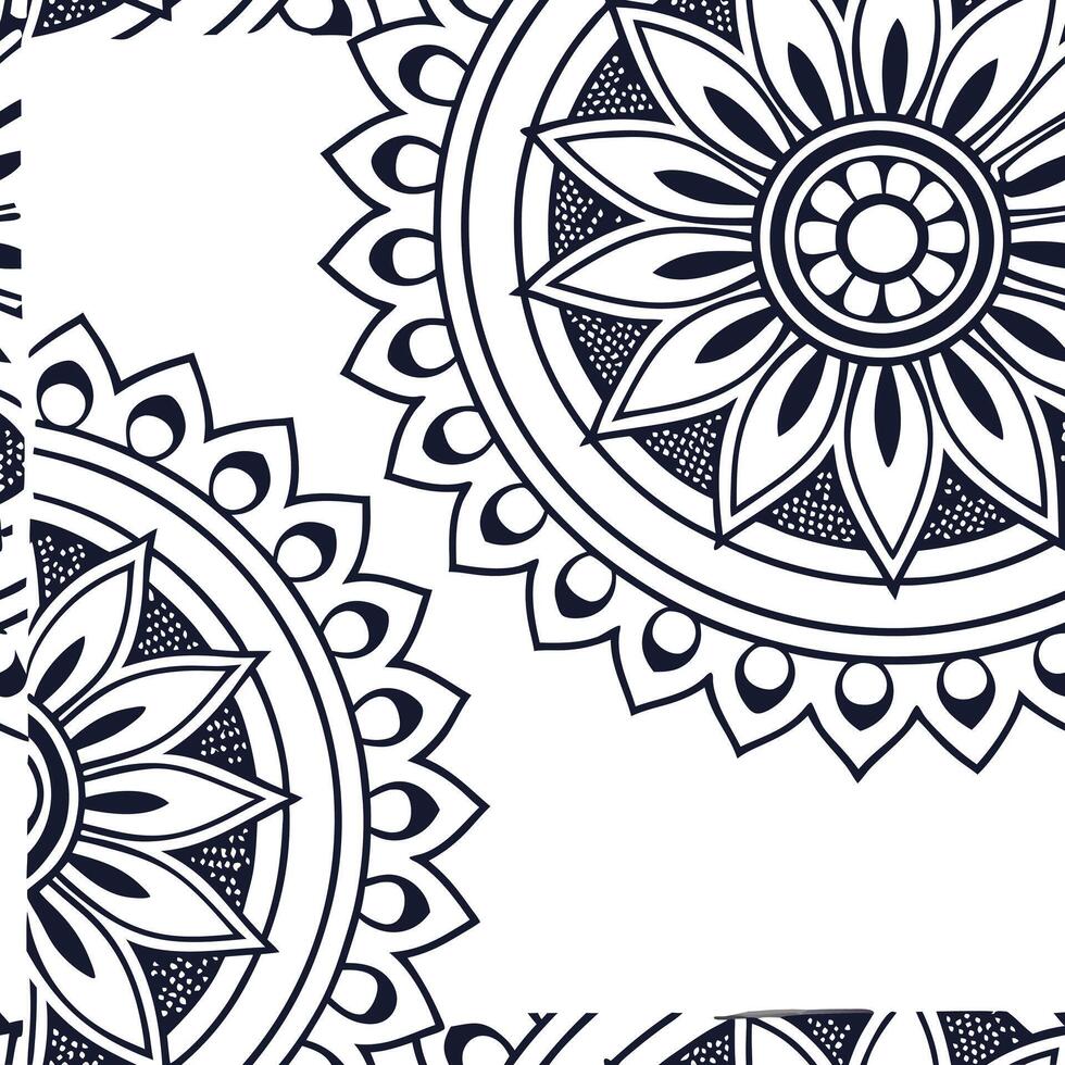 Vintage medallion seamless tile pattern ornate details isolated white background perfect for classic home decor concept as Creating seamless tile pattern featuring vintage medallio Clean Pro 8 vector