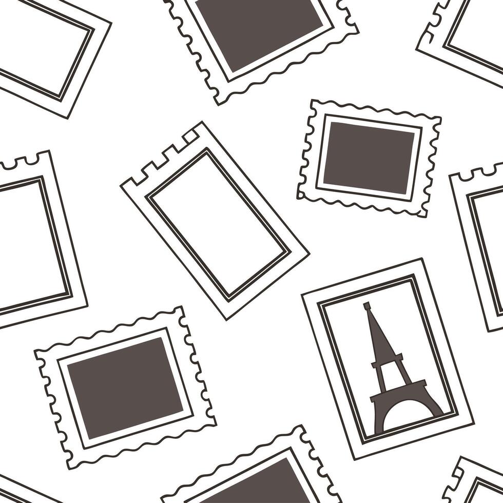 Vintage scrapbook frame seamless tile pattern with collage elements and nostalgic feel concept as Nostalgic vintage scrapbook frames create seamless tile patterns with collage elem Clean Pro vector