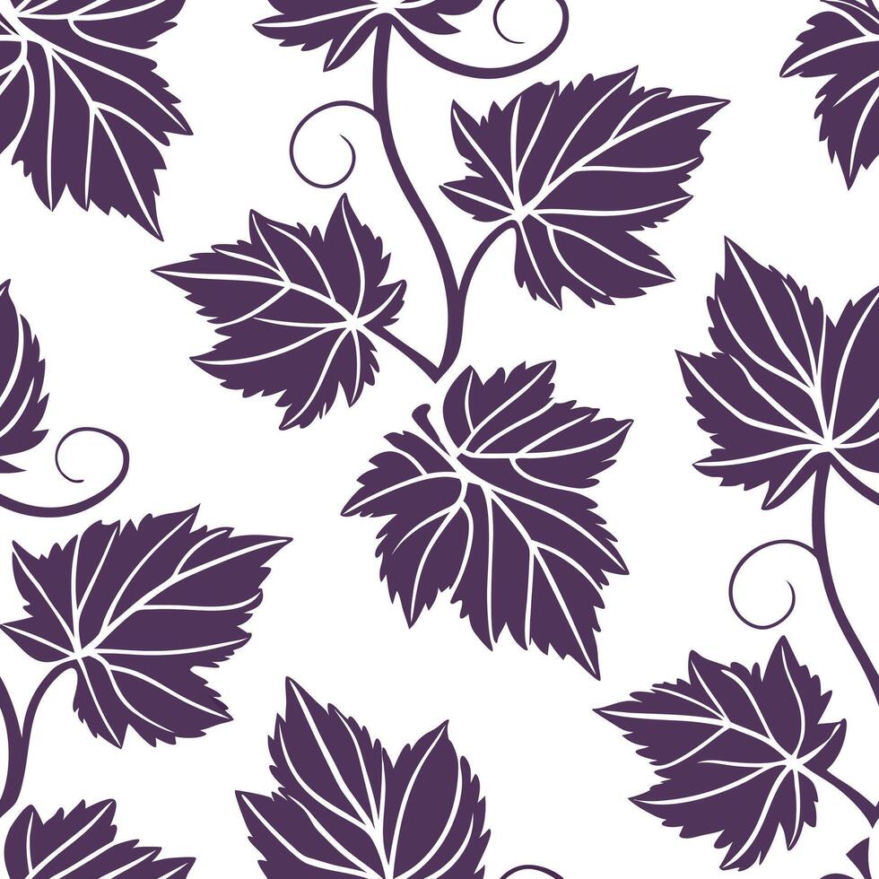 Watercolor tiles with grape leaves concept as Seamless watercolor tiles adorned with grape leaves creating a rich and elegant gift wrapping paper design inspired by vineyards in P Clean Pro vector