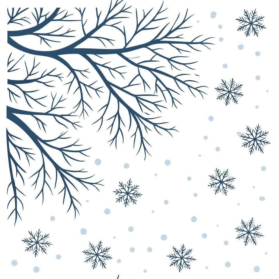 Winter snow seamless pattern with falling snowflakes icy branches and cold textures for a pure frozen effect concept as Pure winter snow pattern with falling snowflakes and icy bra Clean Pro vector