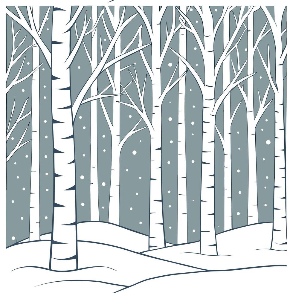 Winter trees seamless pattern with tall pine trees and light snow for a serene winter forest scene concept as Serene winter trees pattern with pine trees and light snow ideal for a Clean Pro vector