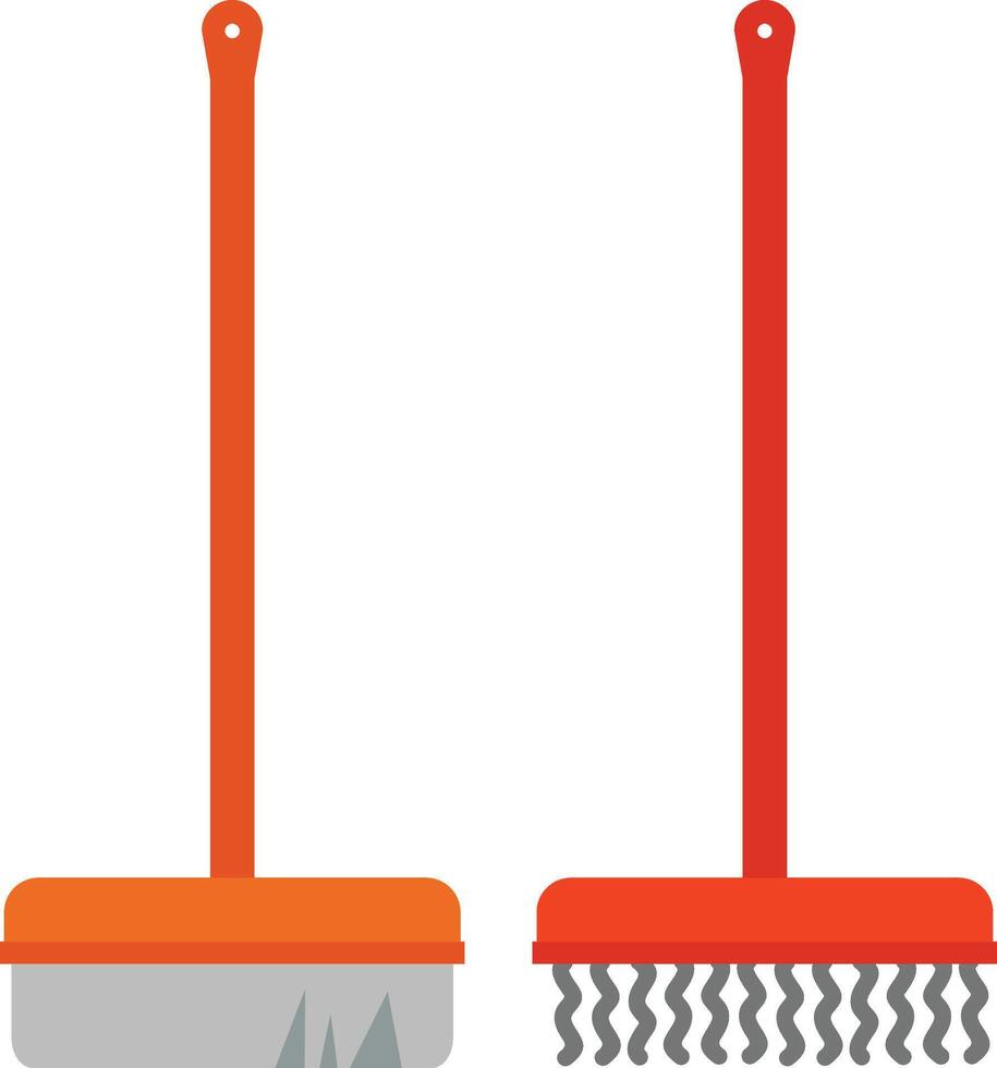 Two brushes with different shapes and sizes vector