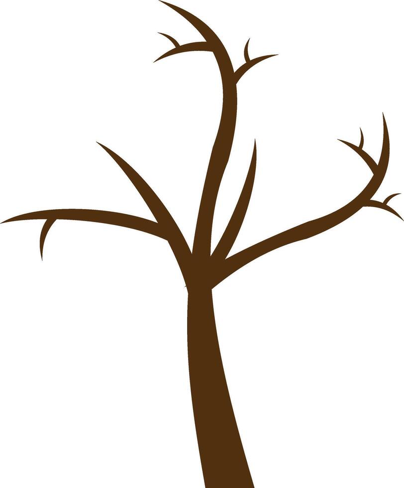 A tree with no leaves on a white background vector