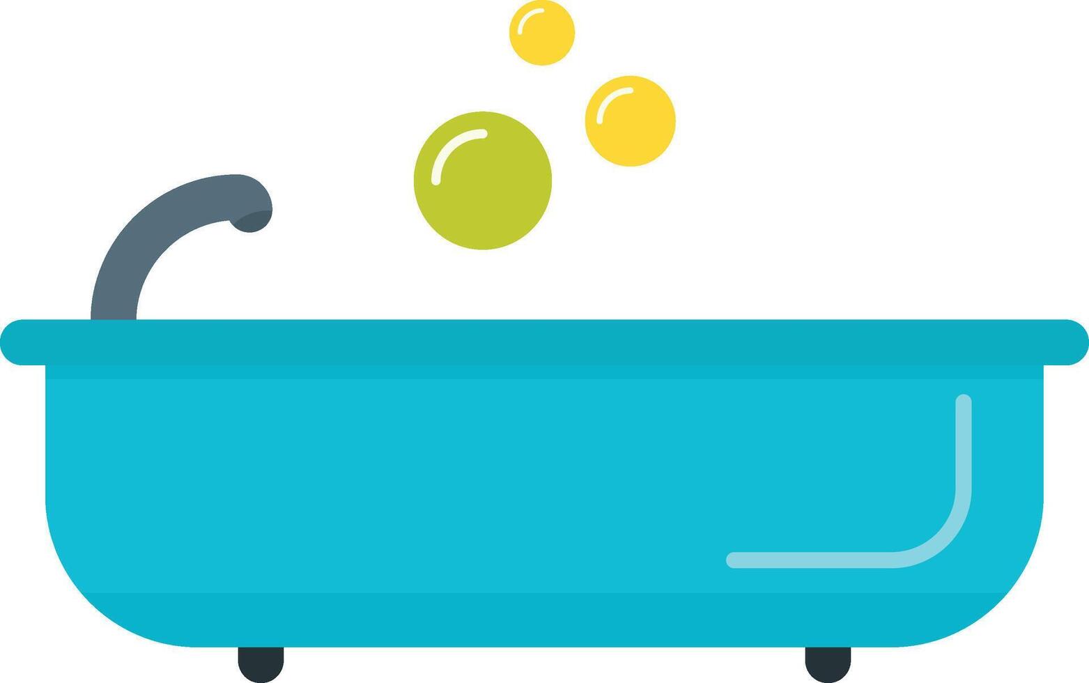 Bathtub with bubbles and soap vector