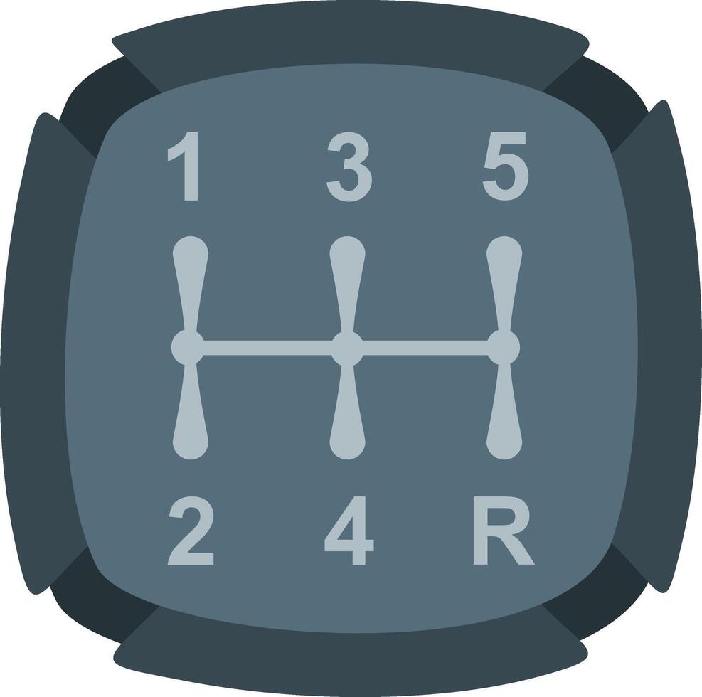 A gray button with four numbers on it vector