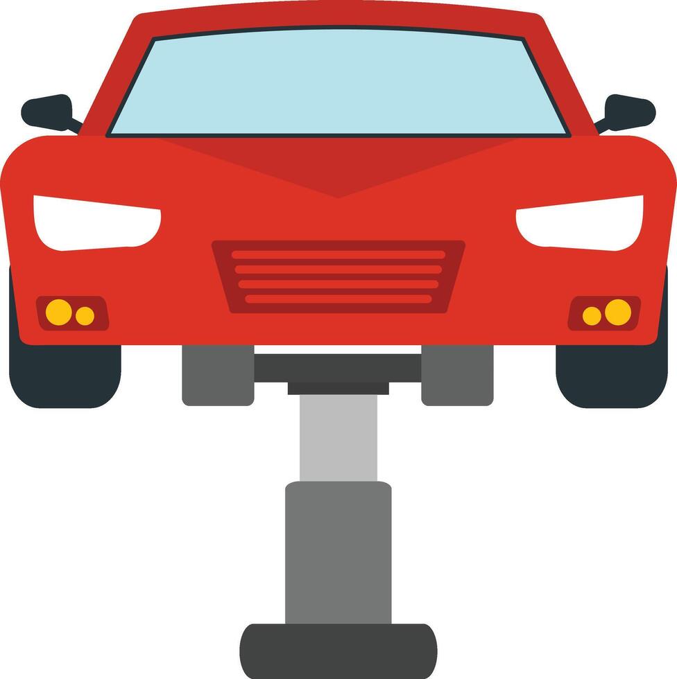 Car lift on a stand illustration vector