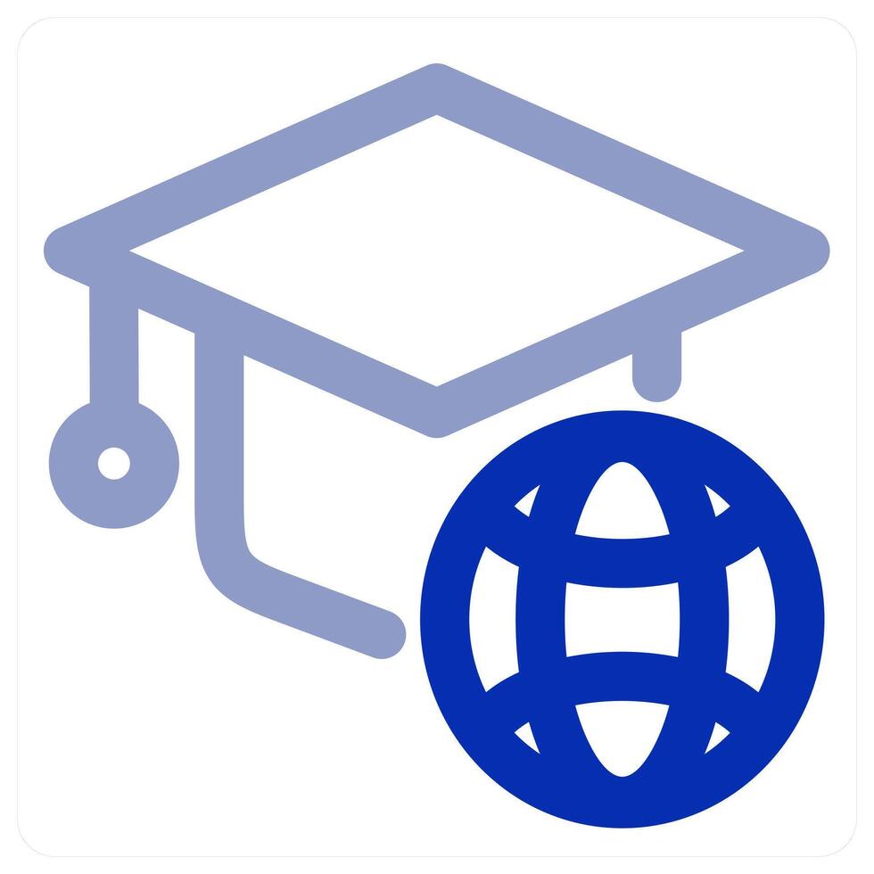 Global Graduation icon concept vector