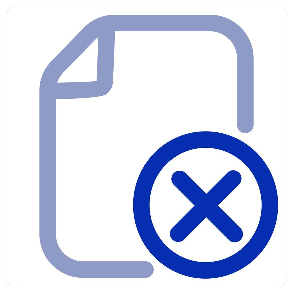 Wrong File icon concept vector