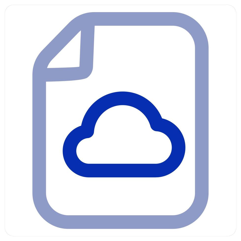 Cloud File icon concept vector