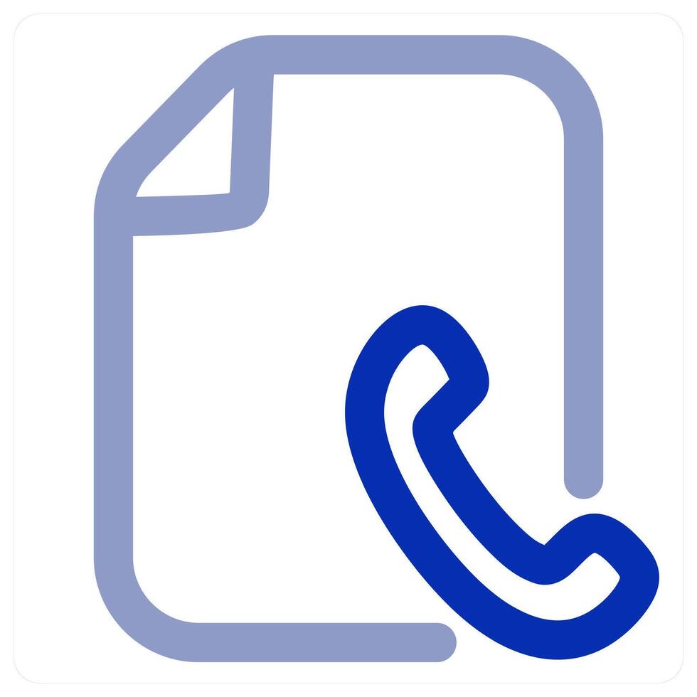 Calling File icon concept vector