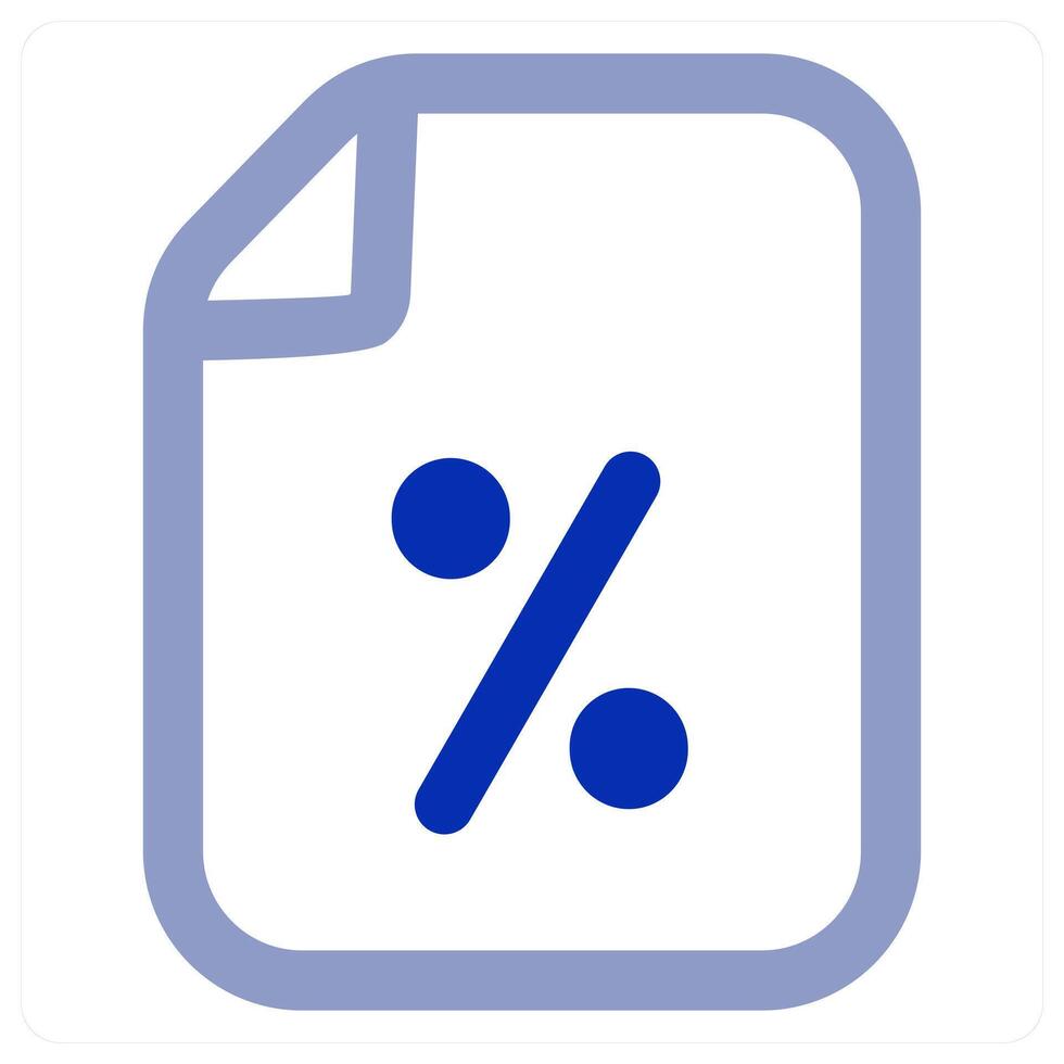 Discount File icon concept vector