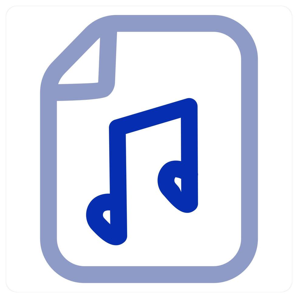 Music File icon concept vector
