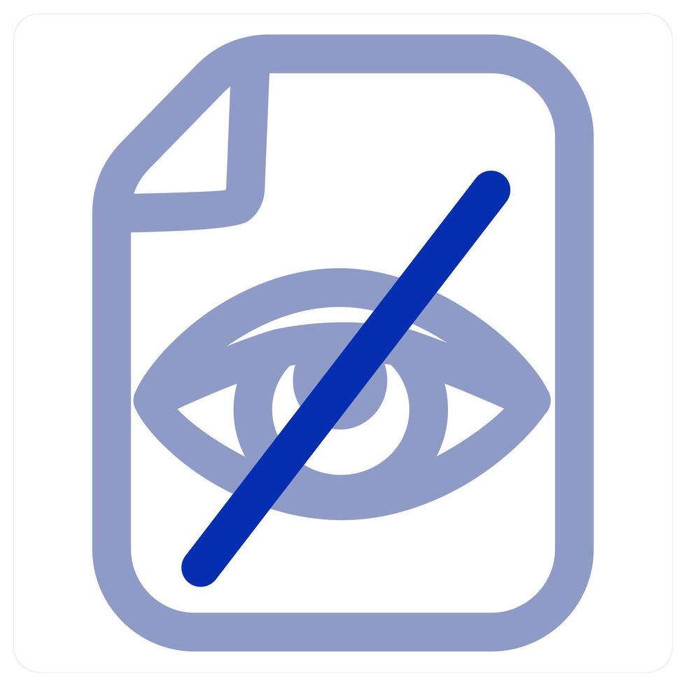 Hidden File icon concept vector