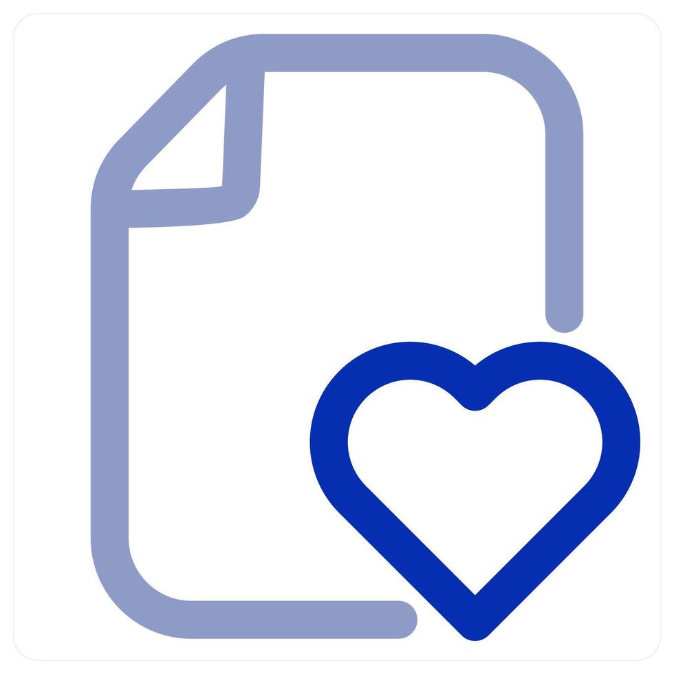 Favourite File and favorite icon concept vector