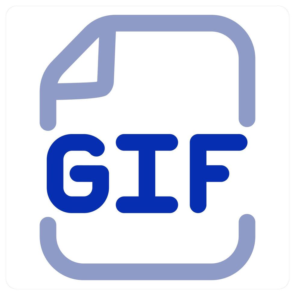 GIF File icon concept vector