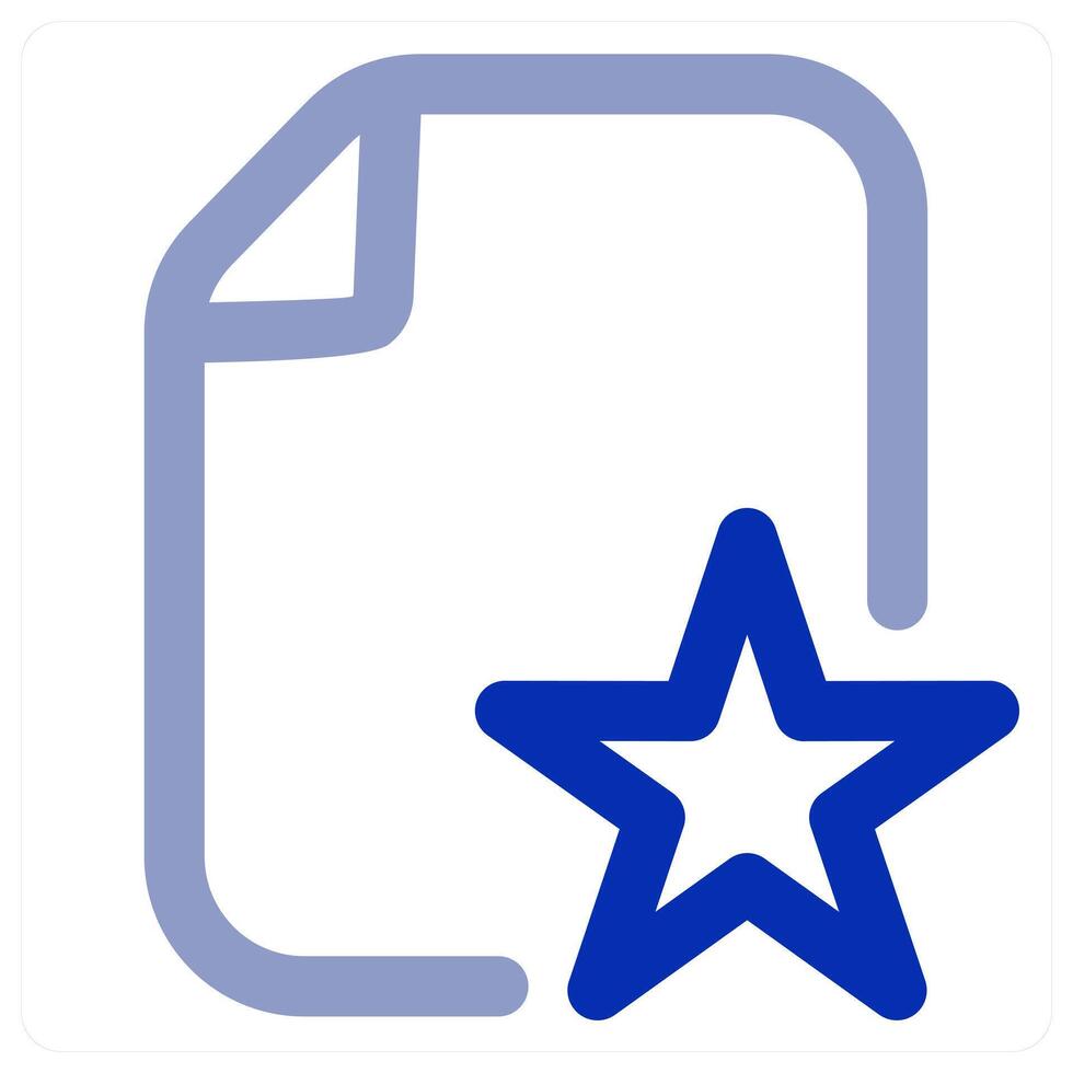 Favourite File concept icon vector