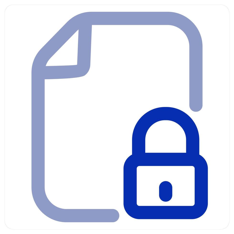 File Lock icon concept vector