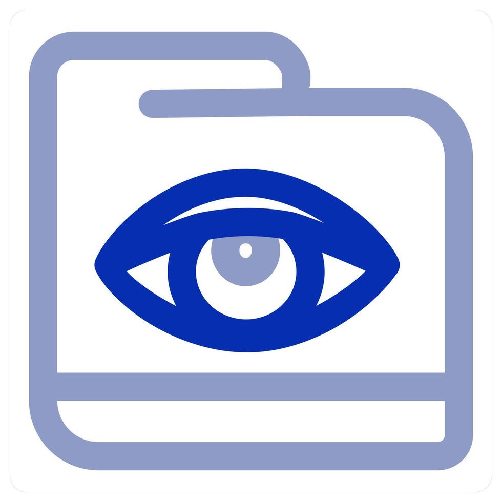 Vision Folder icon concept vector