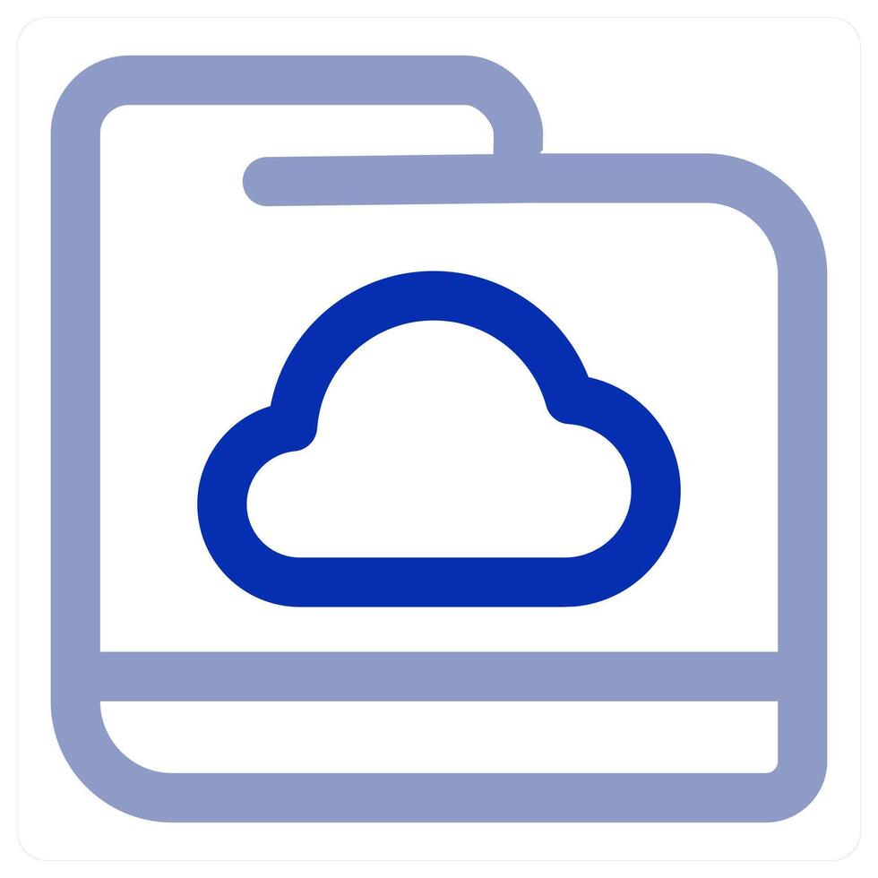 Cloud Folder icon concept vector