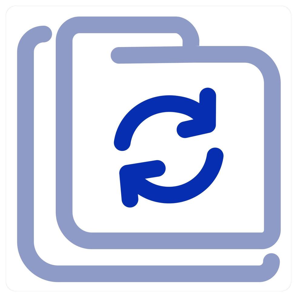 Refresh Folder icon concept vector