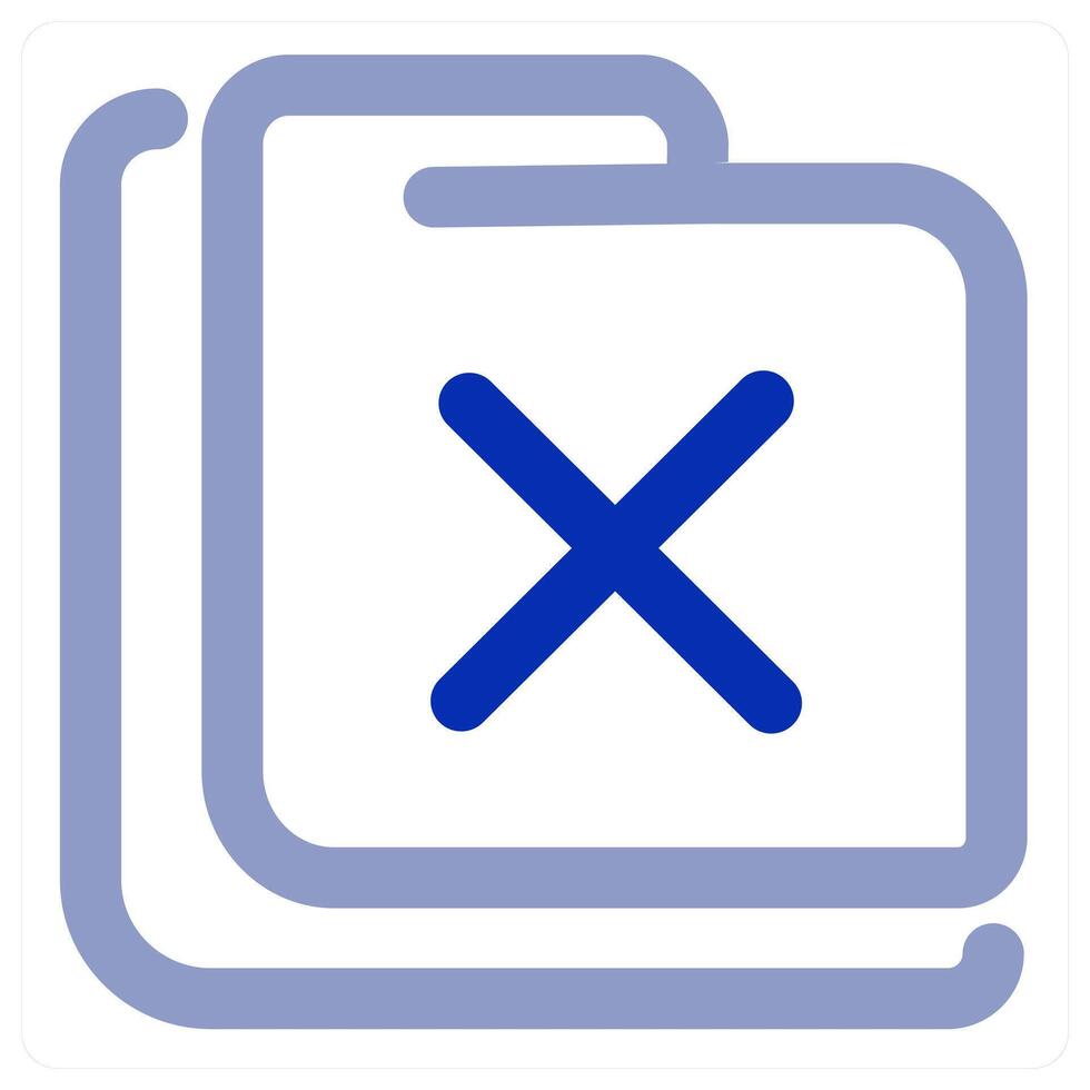 Wrong Folder icon vector