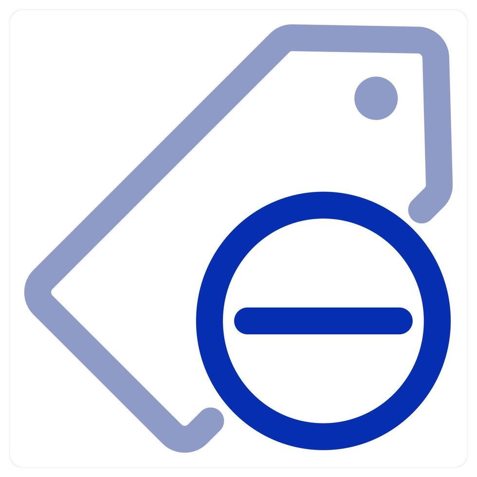 Remove Tag icon concept vector