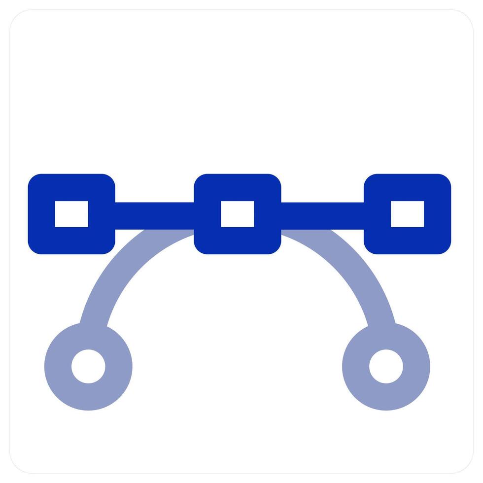 Bezier Tool and curve icon vector