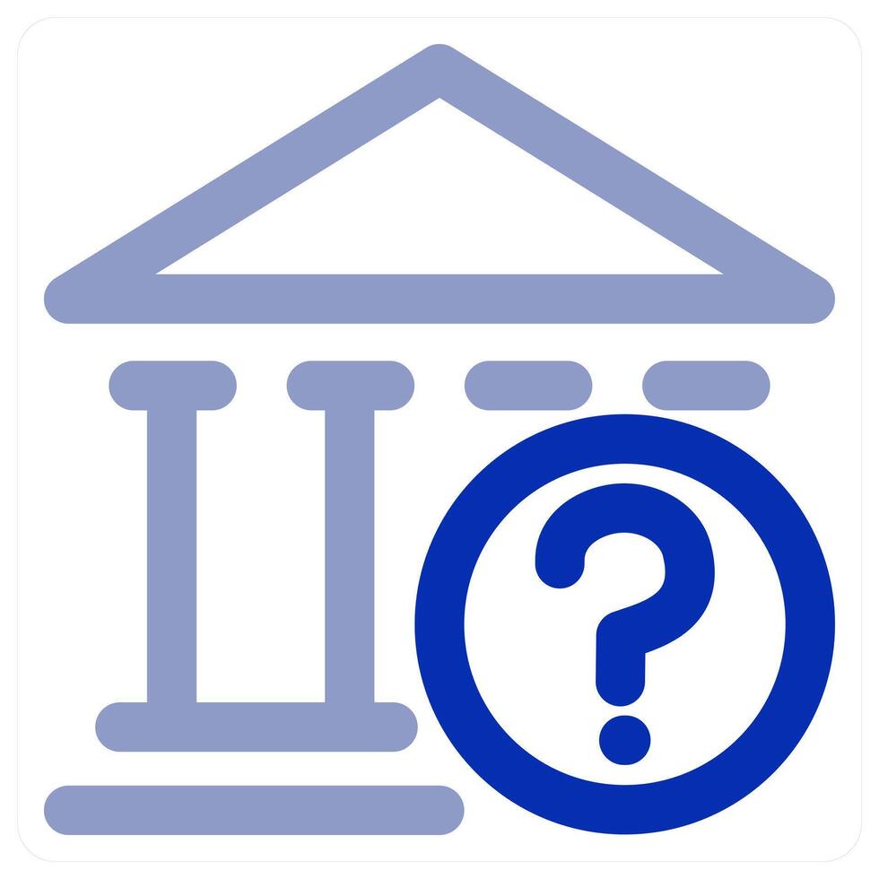 Bank Query icon concept vector