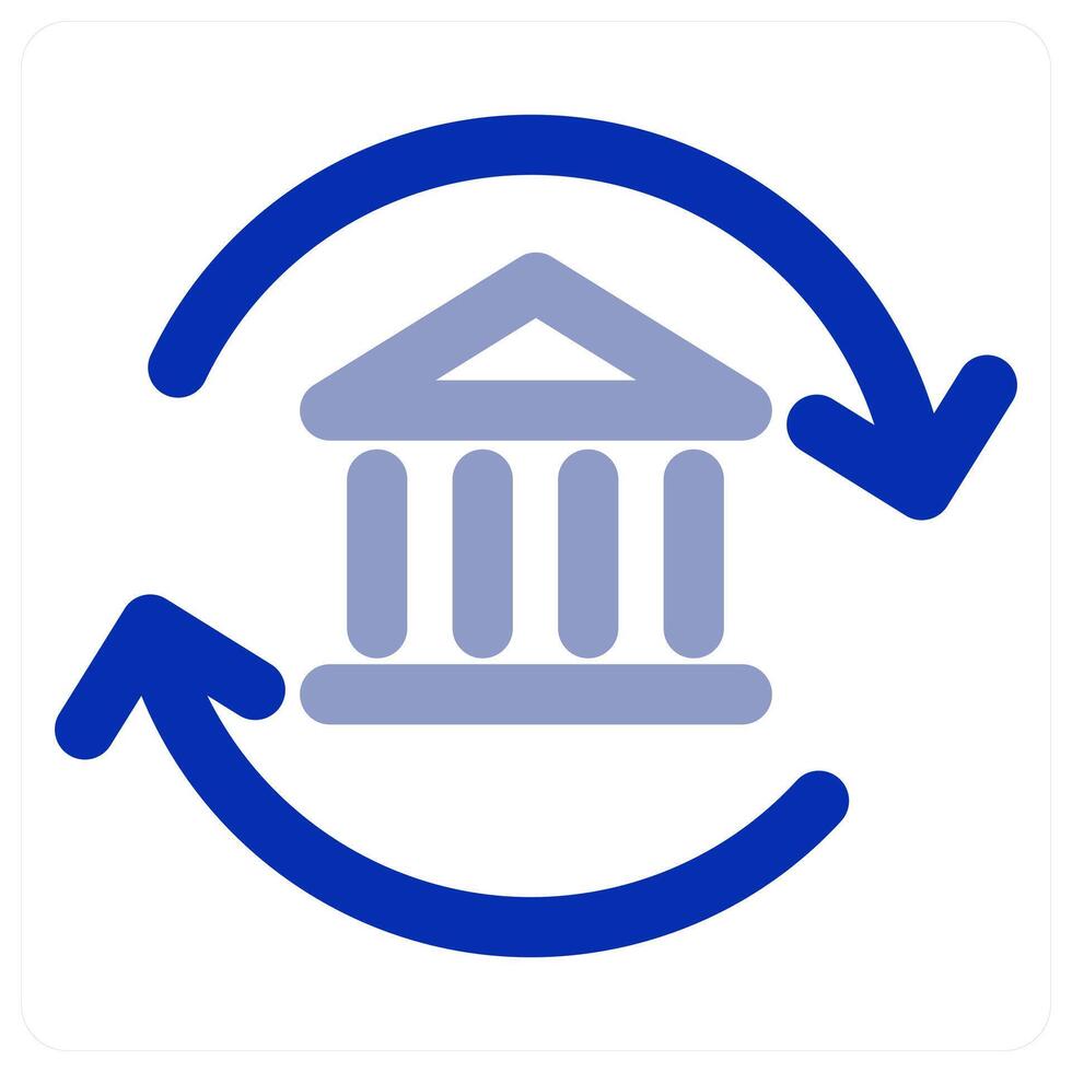 Bank and deposit icon vector