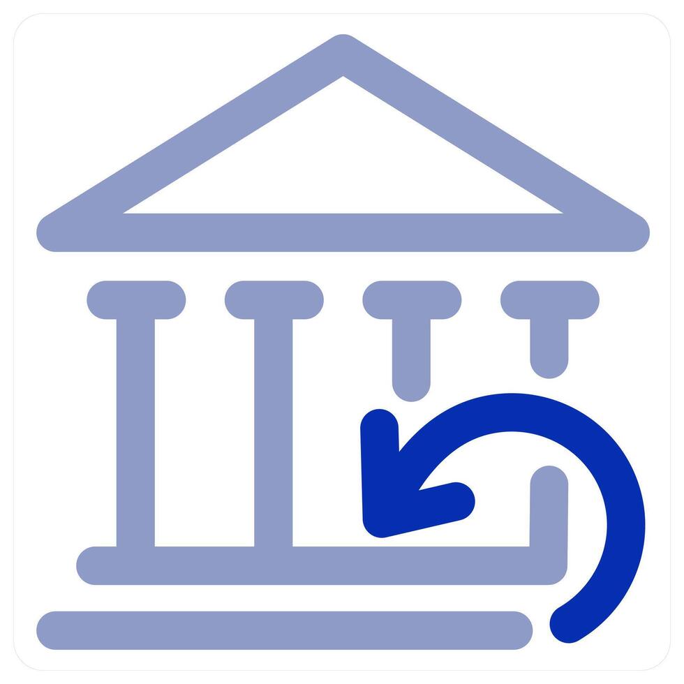 Refresh Bank icon vector