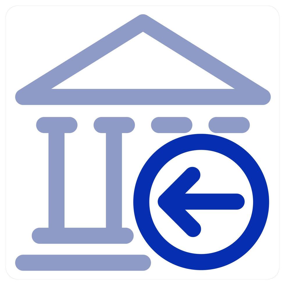 Receive Bank icon concept vector