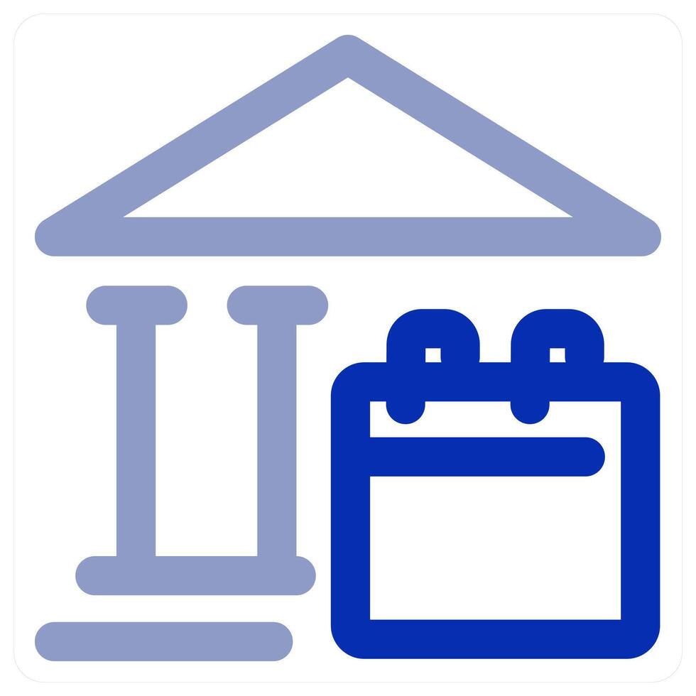 Bank Calendar icon concept vector