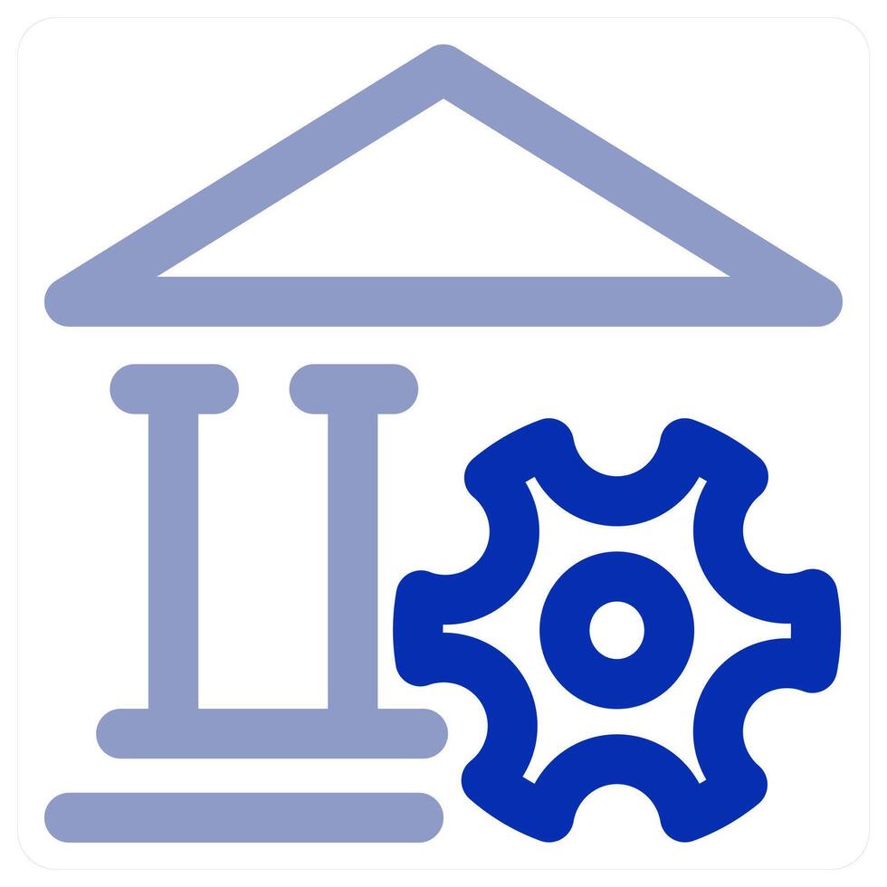 Bank Setting icon concept vector