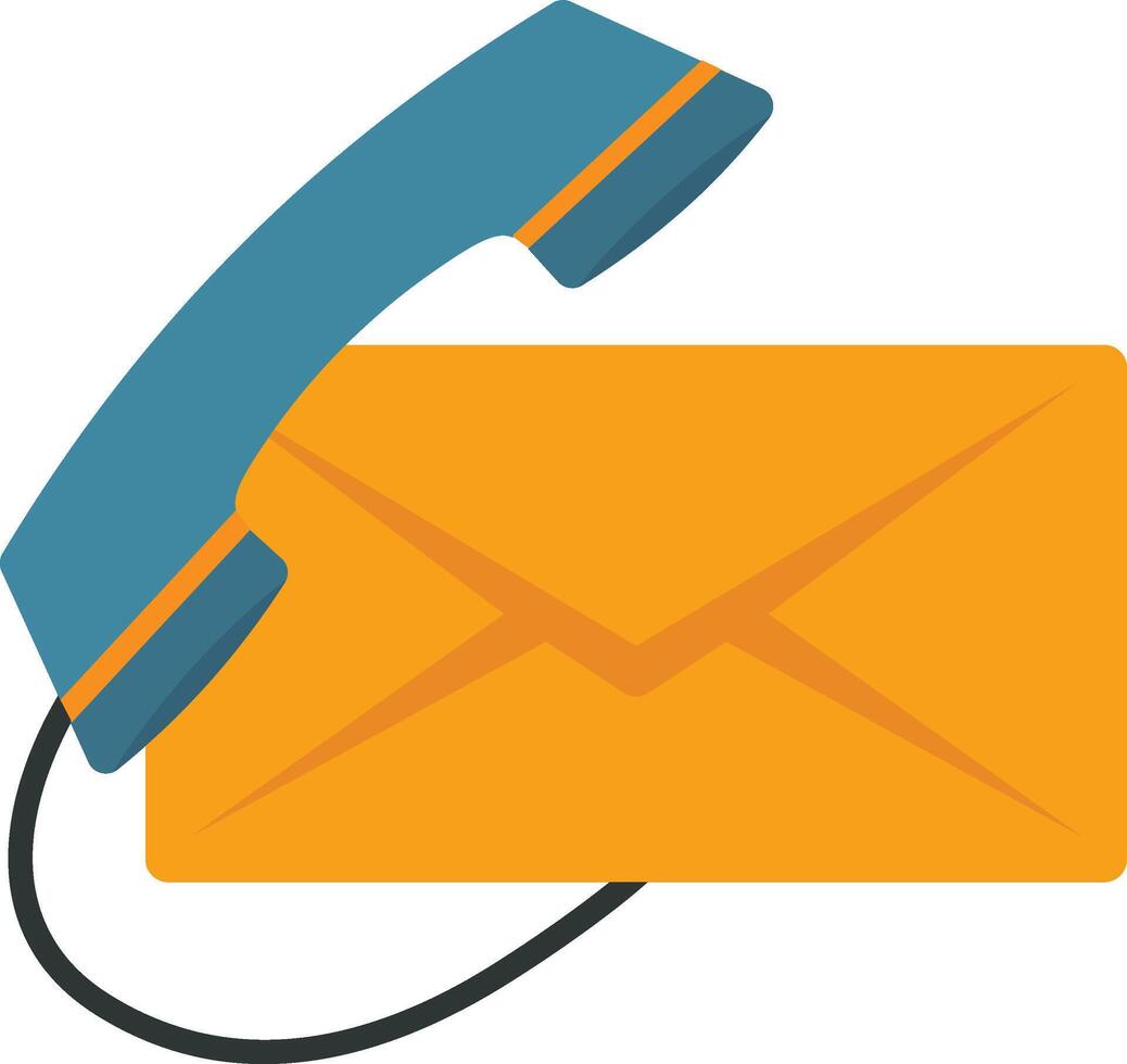 Email and telephone icon vector