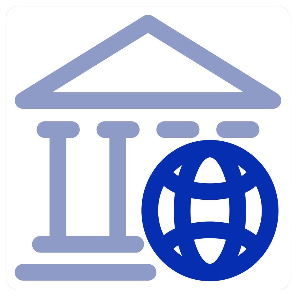 Global Bank icon concept vector