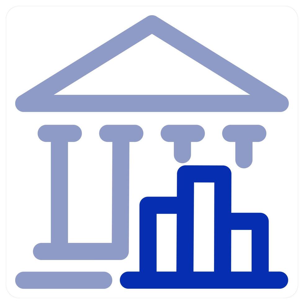 Bank Statistics icon vector