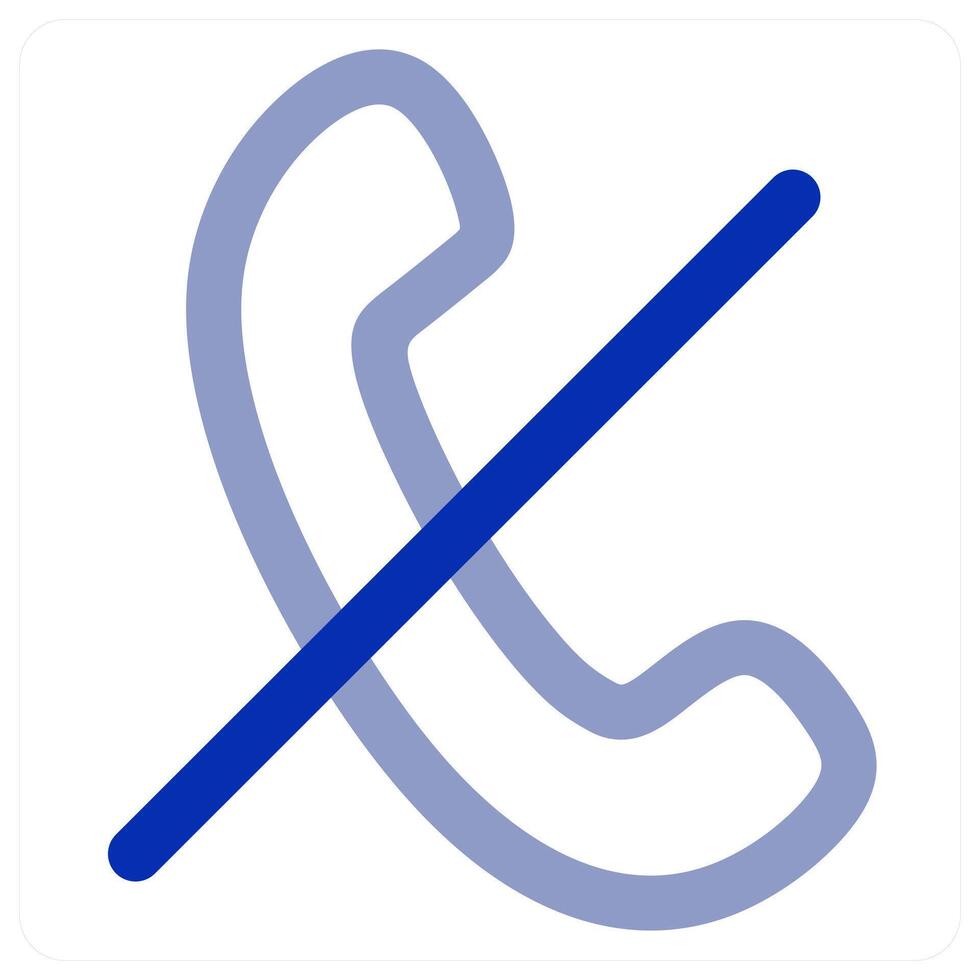 No Call icon concept vector