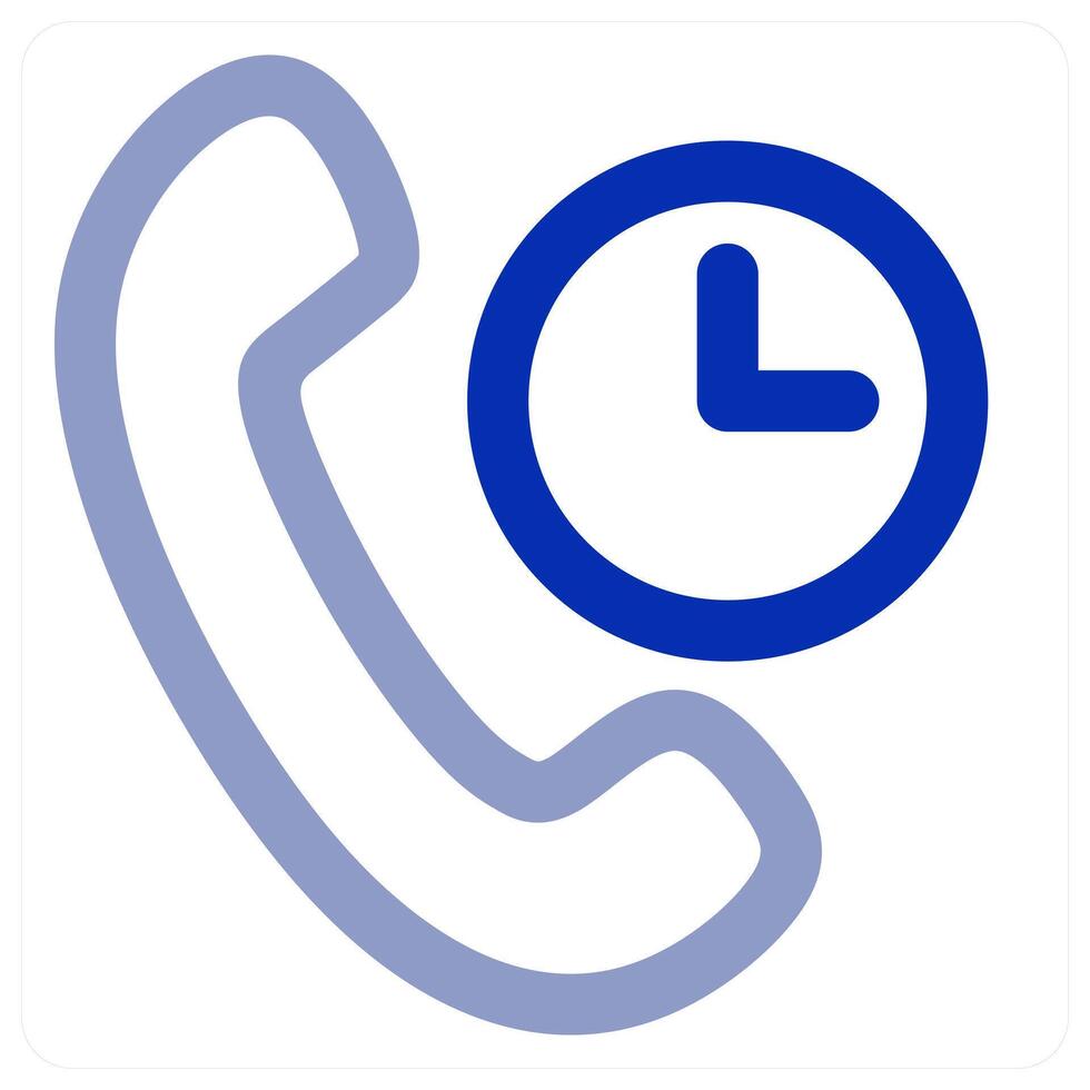 Call On Time icon vector