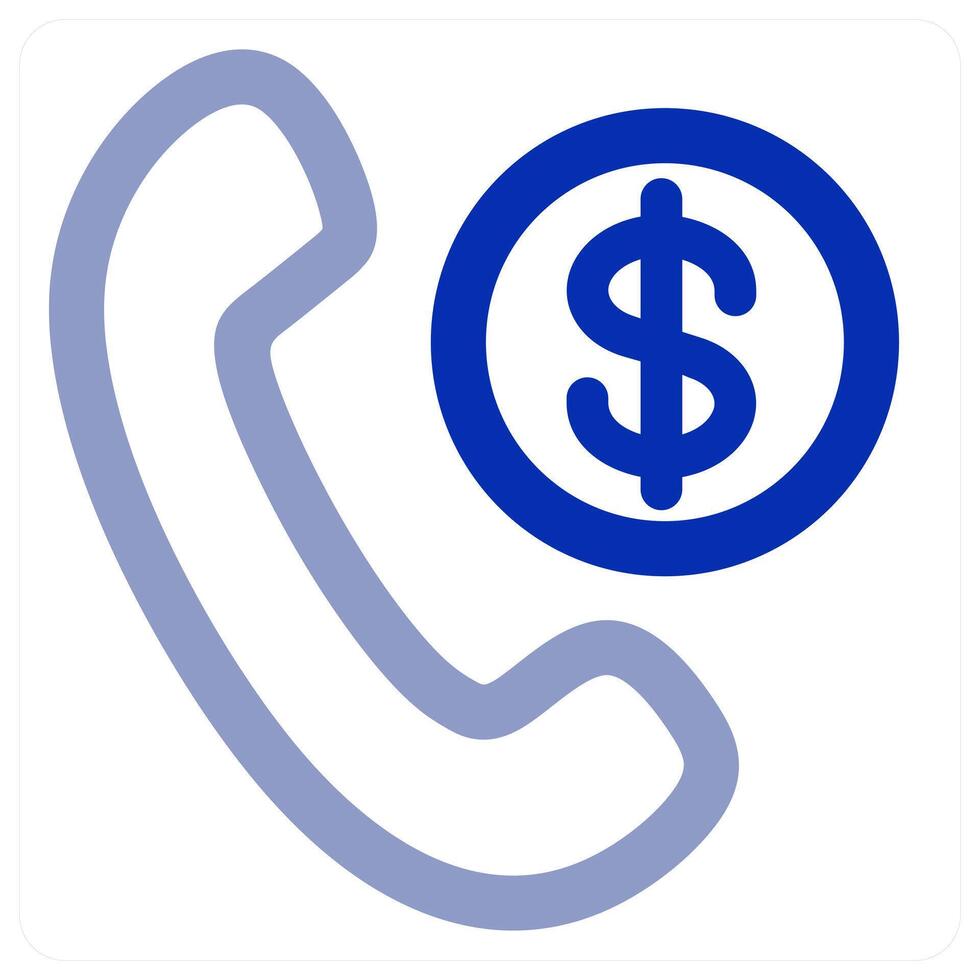 Financial Call icon concept vector