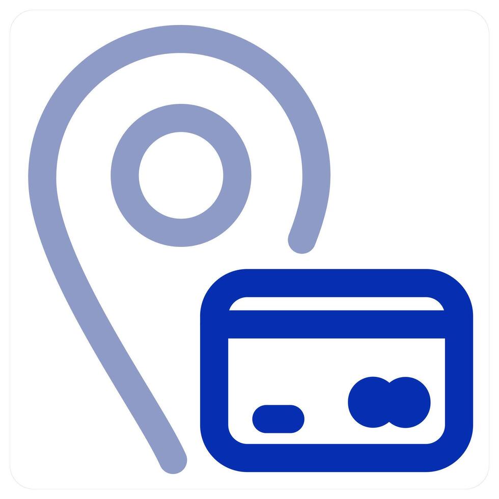 Card Location icon concept vector