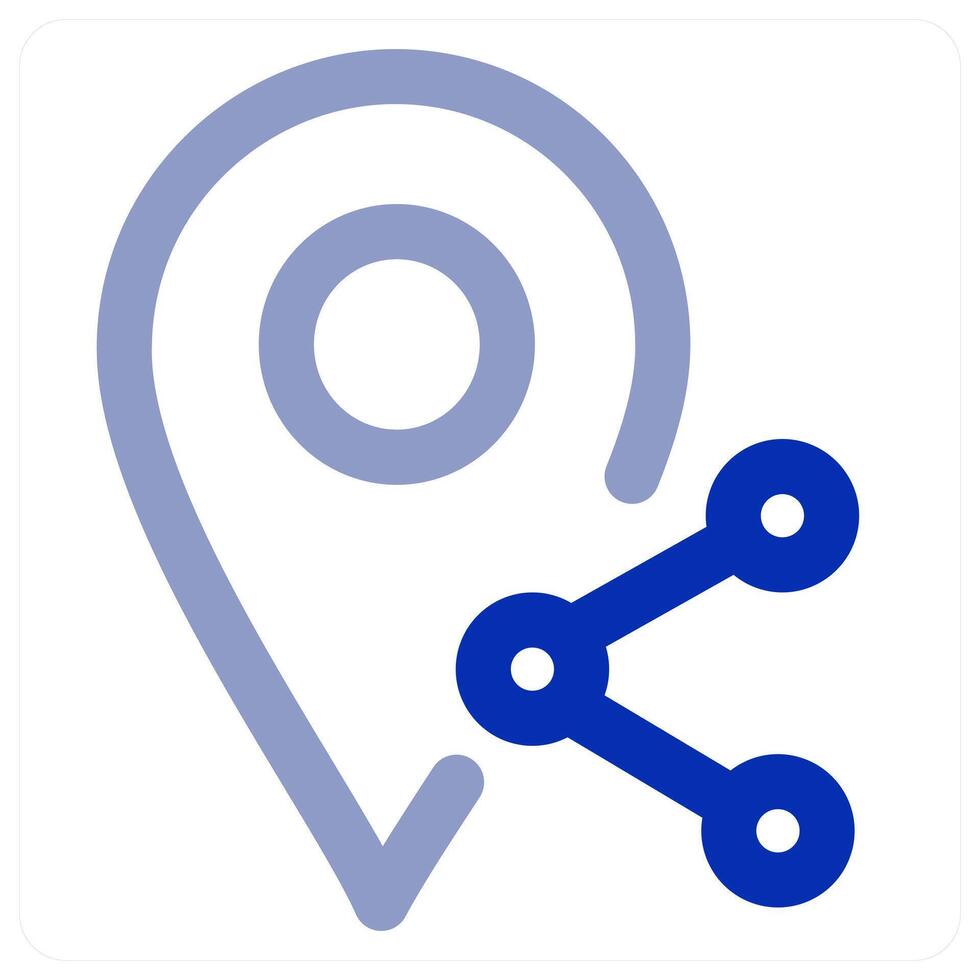 Share Location icon concept vector