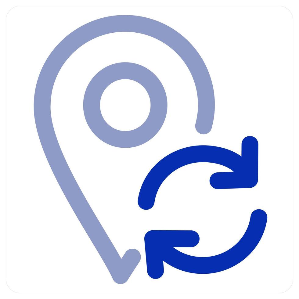 Refresh Location concept vector